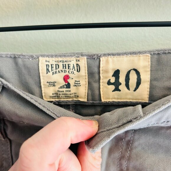 Redhead Beachcomber Shorts Mens Size 40 Gunsmoke Grey Cargo Short Cotton Gray - Picture 4 of 11